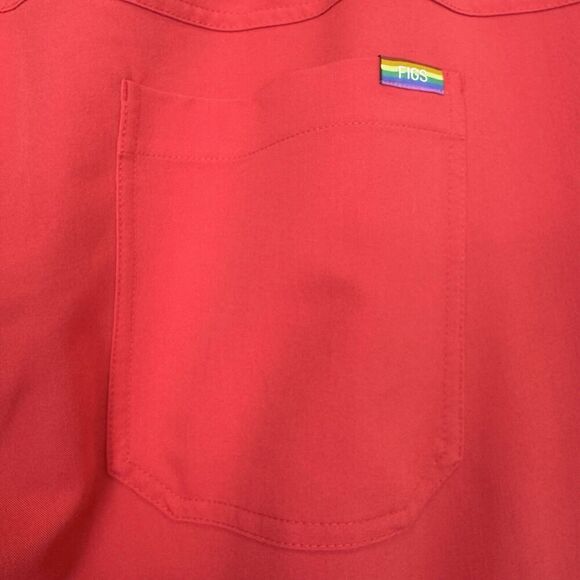 FIGS Mens Tansen Jogger Scrub Pants XXL SHORT Red Pink Cargo Scrubs Pride Month - Picture 8 of 13